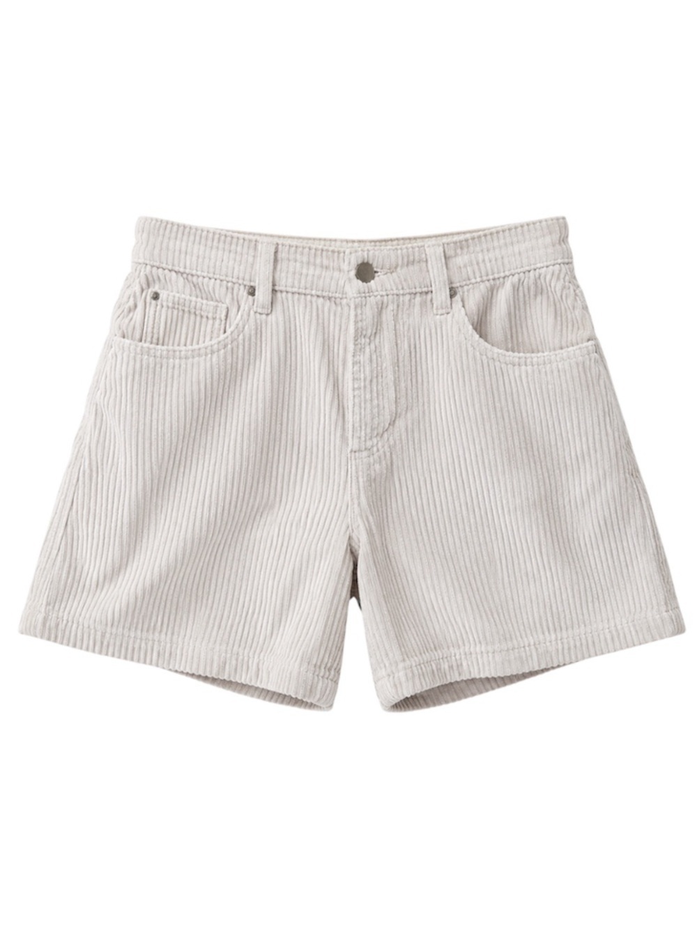 BONGO High Waist Corduroy Shorts 9 Off White Cream Vintage